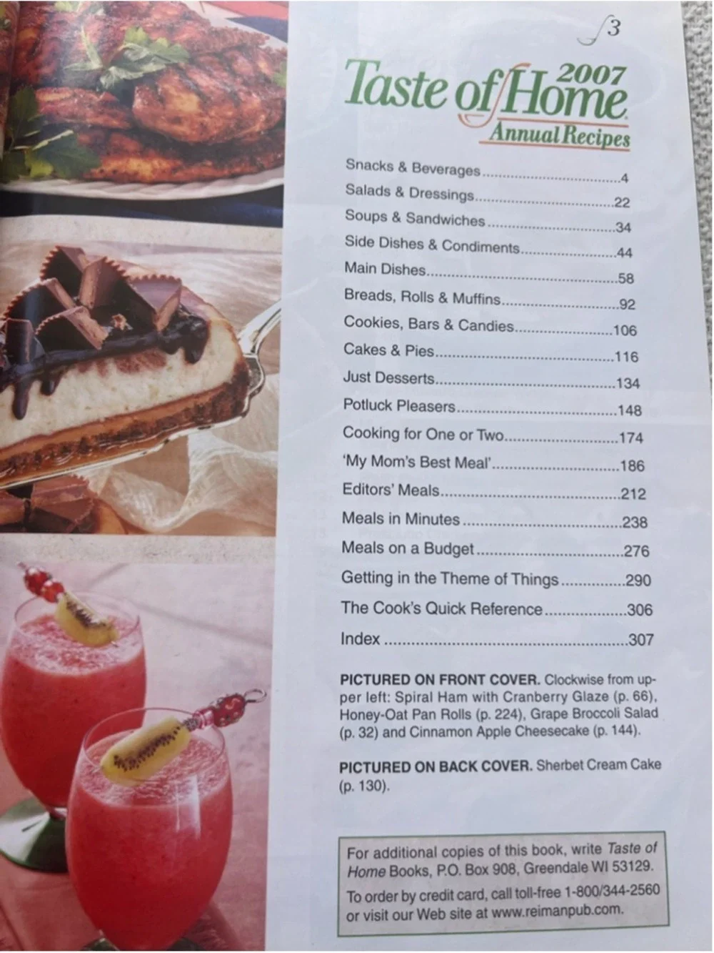 Taste of Home 2007 Annual Recipes Cookbook